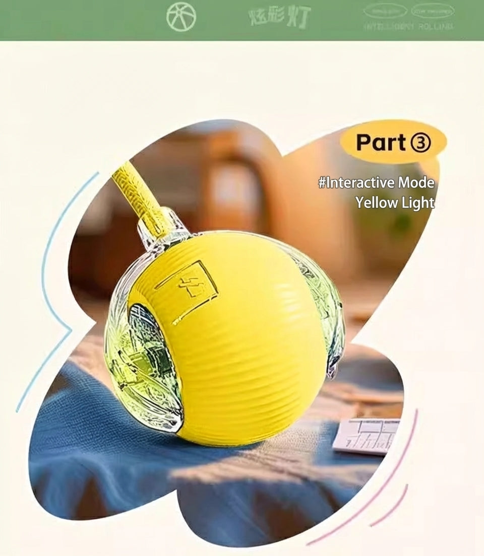 Smart Interactive Dog Toy Ball – Automatic Self-Play, Chew-Resistant, Anxiety Relief for Puppies