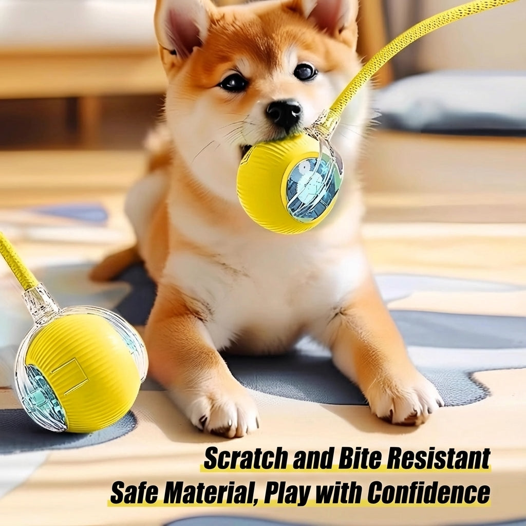 Smart Interactive Dog Toy Ball – Automatic Self-Play, Chew-Resistant, Anxiety Relief for Puppies