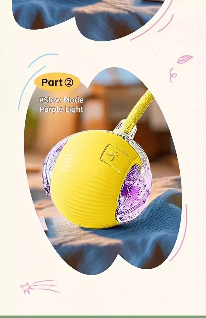 Smart Interactive Dog Toy Ball – Automatic Self-Play, Chew-Resistant, Anxiety Relief for Puppies