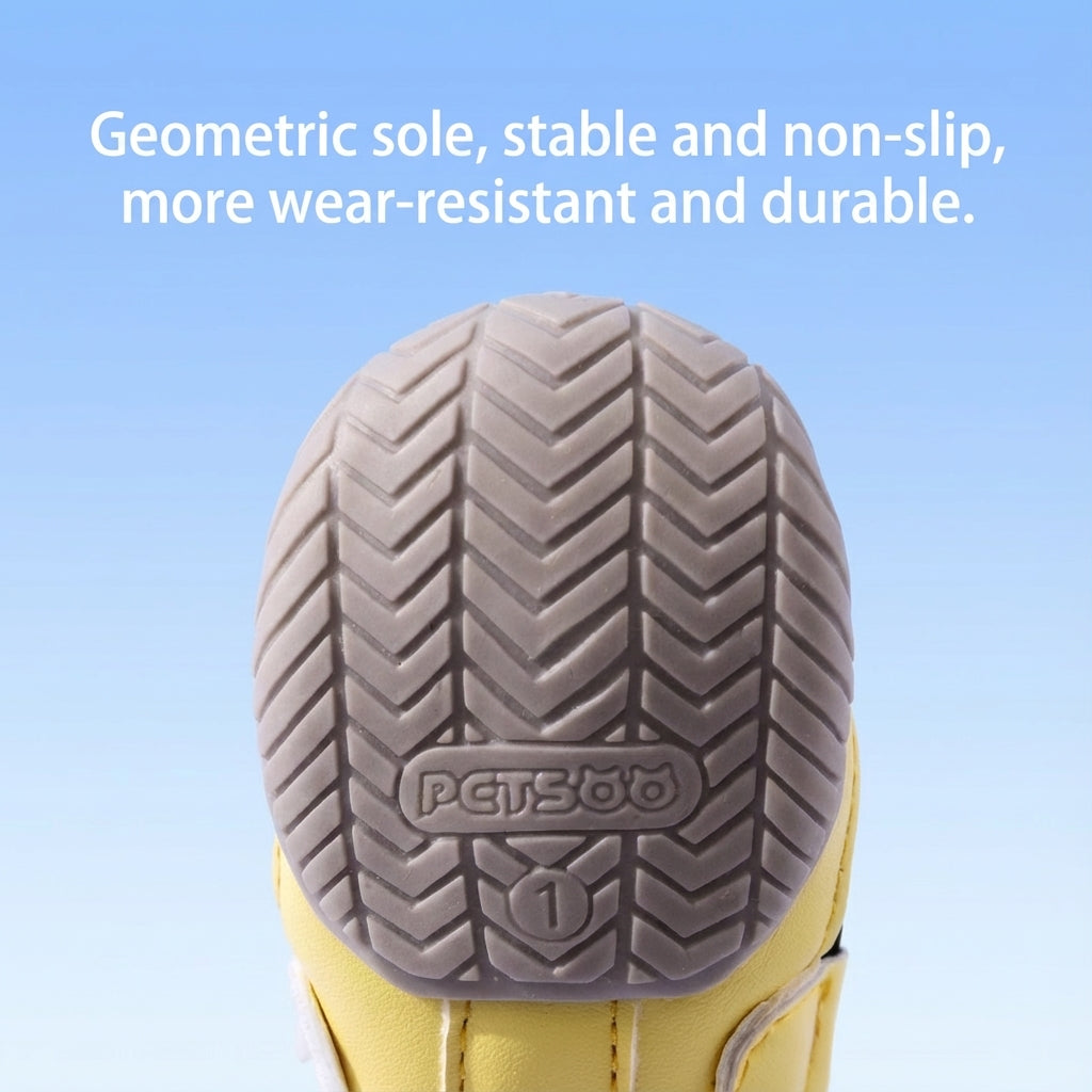 Breathable Anti-Slip Dog Shoes – Soft-Sole, Reflective, Stay-On Design for Small to Large Dogs (All-Season)