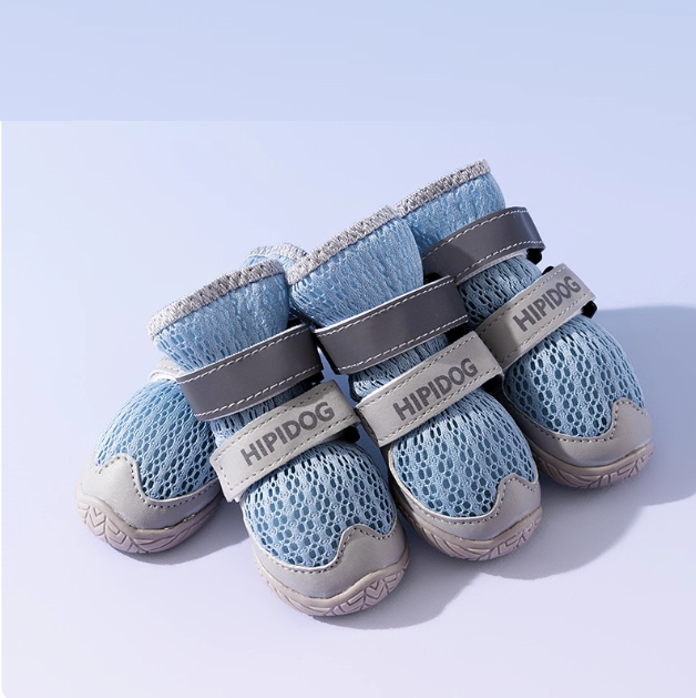 Breathable Anti-Slip Dog Shoes – Soft-Sole, Reflective, Stay-On Design for Small to Large Dogs (All-Season)