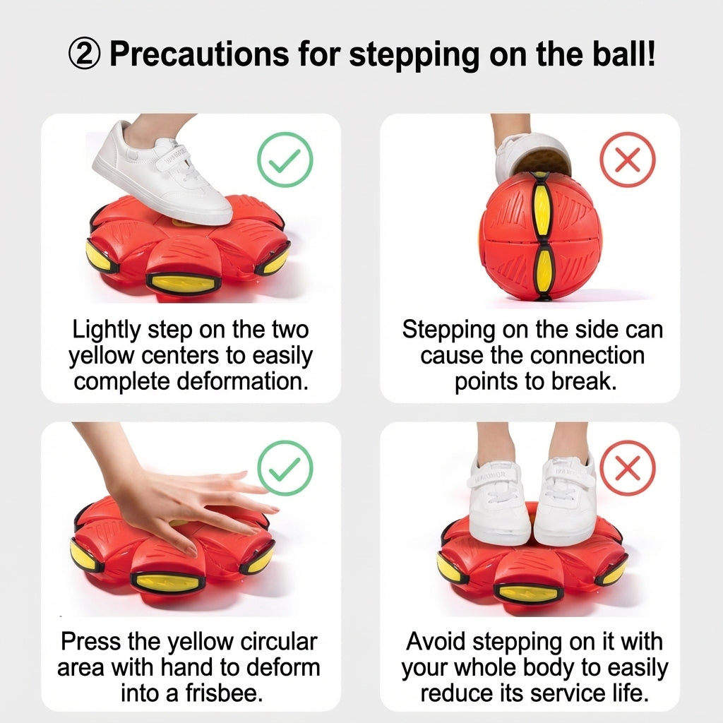 Magic UFO Transforming Pet Ball – Interactive Bouncing Light Toy for Dogs & Cats (Durable, Chew-Resistant, Self-Entertainment)