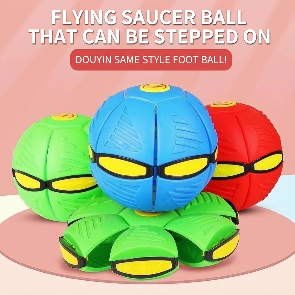 Magic UFO Transforming Pet Ball – Interactive Bouncing Light Toy for Dogs & Cats (Durable, Chew-Resistant, Self-Entertainment)